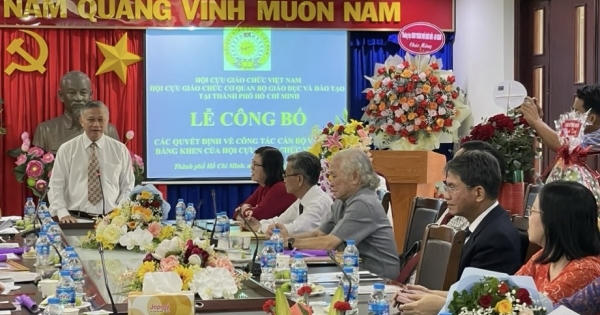 Hội Cựu Giáo chức cơ quan Bộ GD&ĐT tại TP HCM công bố Ban Chấp hành mới
