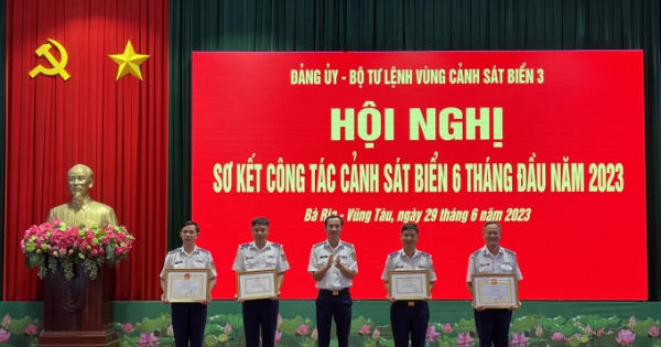 Bộ Tư lệnh Vùng Cảnh sát biển 3 hoàn thành tốt nhiệm vụ công tác 6 tháng đầu năm Bộ Tư lệnh Vùng Cảnh sát biển 3 hoàn thành tốt nhiệm vụ công tác 6 tháng đầu năm