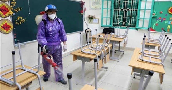 Cho học sinh nghỉ học theo diễn biến dịch Covid - 19 tại địa phương