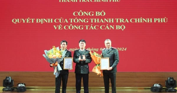 Thanh tra Chính phủ công bố các Quyết định về công tác cán bộ