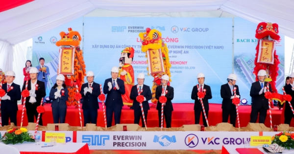 Nghệ An: Khởi công dự án sản xuất linh kiện điện tử 200 triệu USD