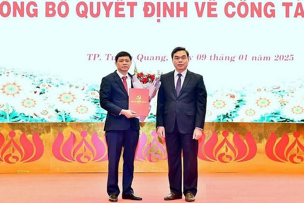 Giám đốc Sở Xây dựng được điều động giữ chức Phó Bí thư Thành ủy Tuyên Quang