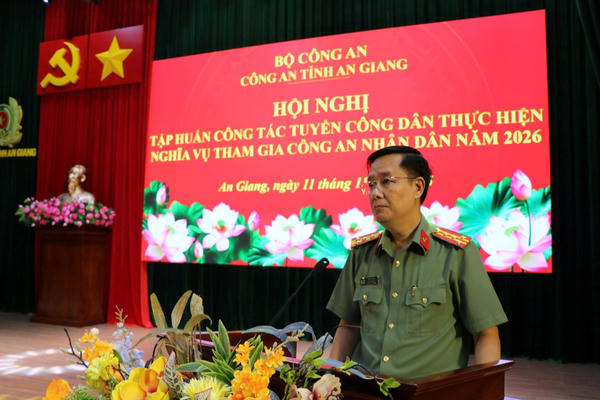 An Giang: Tập huấn công tác tuyển công dân thực hiện nghĩa vụ
tham gia Công an nhân dân năm 2026