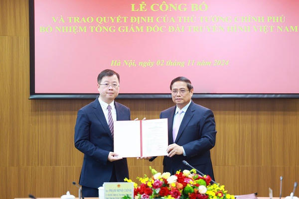 Thủ tướng trao quyết định bổ nhiệm Tổng giám đốc Đài Truyền hình Việt Nam