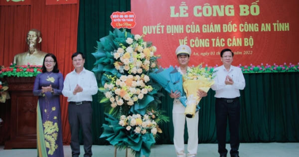 Nghệ An: Công bố Quyết định của Giám đốc Công an tỉnh về công tác cán bộ