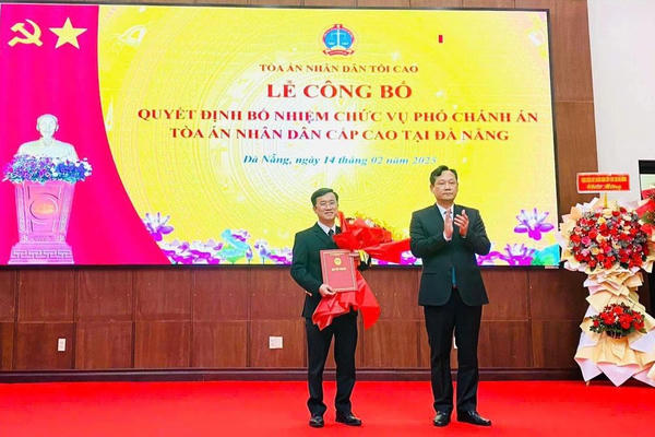 Ông Trần Huy Đức giữ chức vụ Phó Chánh án TAND Cấp cao tại Đà Nẵng