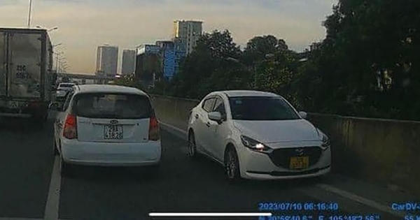 Nữ tài xế đi ngược chiều trên vành đai 3 bị xử phạt 16 - 18 triệu đồng