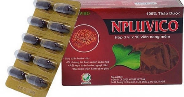 Thu hồi thuốc Npluvico kém chất lượng do Công ty dược Nature Việt Nam sản xuất Thu hồi thuốc Npluvico kém chất lượng do Công ty dược Nature Việt Nam sản xuất