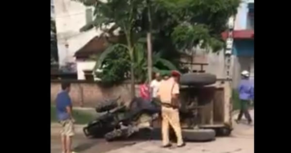 Hà Nội: Xe công nông bị lật khiến tài xế tử vong, Đội trưởng CSGT nói gì?