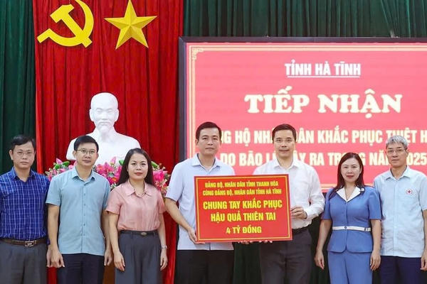 Thanh Hóa hỗ trợ Hà Tĩnh 4 tỷ đồng khắc phục hậu quả thiên tai Thanh Hóa hỗ trợ Hà Tĩnh 4 tỷ đồng khắc phục hậu quả thiên tai