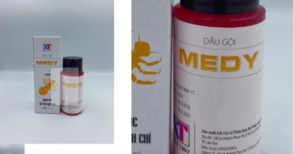 Thu hồi Dầu gội Medy không đạt chuẩn chất lượng