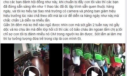 Clip: Phẫn nộ cô giáo mầm non “ra lệnh” cho cả chục bé lao vào đánh một bạn trong lớp