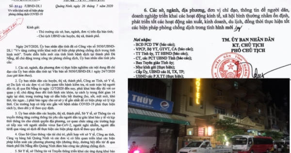 Quảng Ninh: Ban hành Văn bản hỏa tốc chỉ đạo phòng chống dịch Covid-19 trong tình hình mới