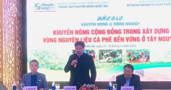 Hội thảo Phát huy vai trò tổ khuyến nông cộng đồng trong xây dựng vùng nguyên liệu cà-phê bền vững ở Tây Nguyên
