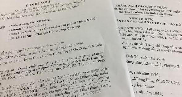 Vụ án tranh chấp hợp đồng cho vay tài sản ở Tiền Giang: Vì sao Tòa “lờ” kháng nghị của Viện?