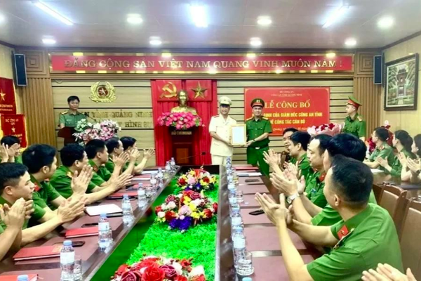 Trung tá Lê Hữu Thắng làm Phó trưởng phòng Cảnh sát Hình sự Công an tỉnh Quảng Ninh