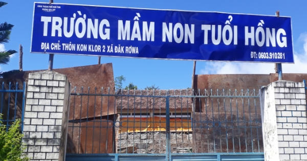 Kon Tum: Trường mầm non Tuổi Hồng có thật sự "màu hồng"?