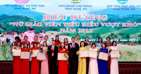 Biểu dương 80 nữ giáo viên tiêu biểu vượt khó năm 2023