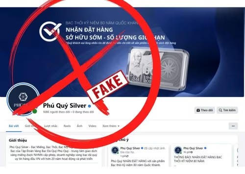 Giả mạo Tập đoàn Vàng bạc Đá quý Phú Quý bán bạc thỏi “mừng Quốc khánh 2/9” Giả mạo Tập đoàn Vàng bạc Đá quý Phú Quý bán bạc thỏi “mừng Quốc khánh 2/9”