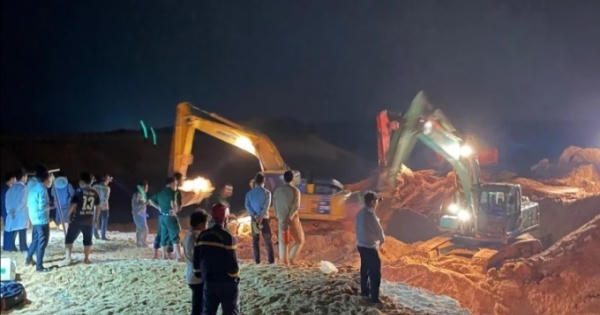 Sập mỏ titan khiến 3 người mất tích, một người tử vong
