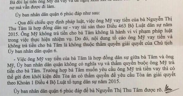 Quận 6: Một cán bộ bị kỷ luật vì nợ nần?