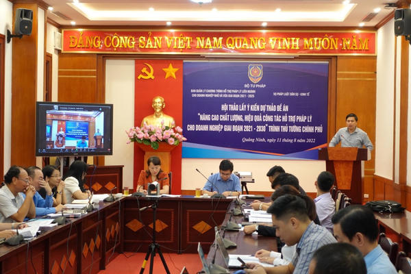 Chuyển giao nhiệm vụ hỗ trợ pháp lý doanh nghiệp nhỏ và vừa cho Cục Phổ biến, giáo dục pháp luật
