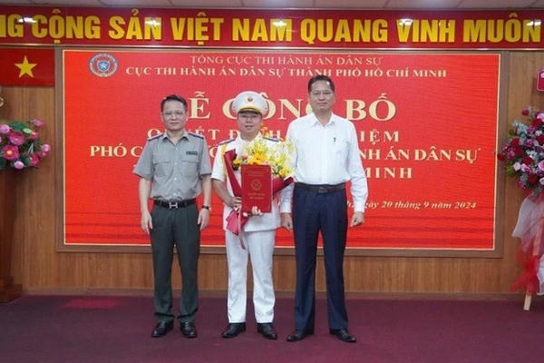 Ông Đỗ Phong Hóa trở thành tân Phó cục trưởng Cục THADS TP HCM