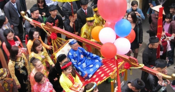 Lễ rước 32 cụ già thượng thọ ở Quảng Ninh