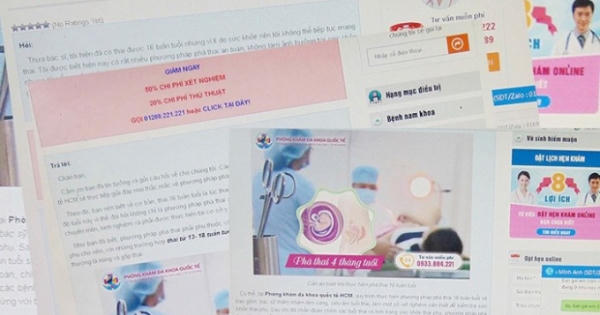 TP Hồ Chí Minh: Nở rộ dịch vụ phá thai cực kỳ nguy hiểm TP Hồ Chí Minh: Nở rộ dịch vụ phá thai cực kỳ nguy hiểm