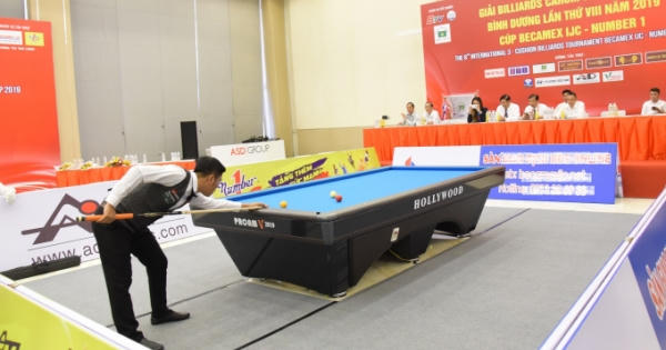 Nước tăng lực Number 1 tiếp tục đồng hành cùng Giải Billiards Carom 3 băng quốc tế Bình Dương