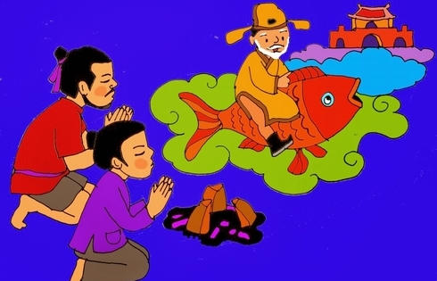 Hà Nội: Xuất hiện "Ông Táo cưỡi cá chép" dạo quanh hồ Hoàn Kiếm