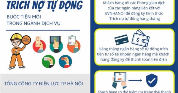Thanh toán tiền điện tự động – Đơn giản, tiện lợi!