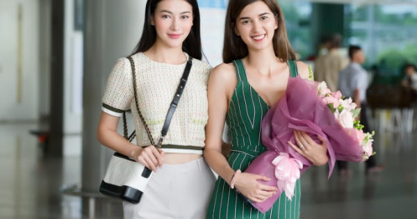 Hoa hậu Phương Khánh đón Á hậu Trái đất người Áo sang Việt Nam