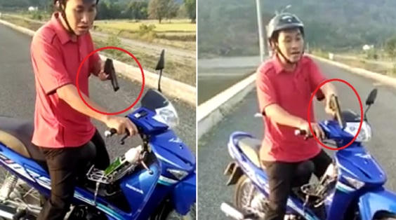 An Giang: Cán bộ huyện rút súng đe dọa người khác?