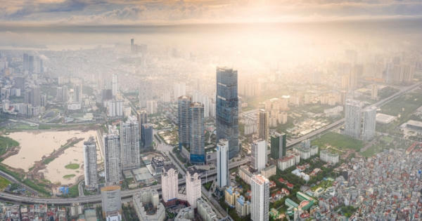 Vẻ đẹp của một Hà Nội hiện đại, sôi động nhìn từ "trong mây"