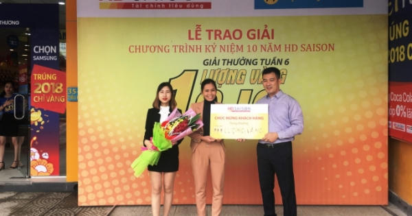 Lộ diện khách hàng thứ 7 trúng vàng từ HD SAISON