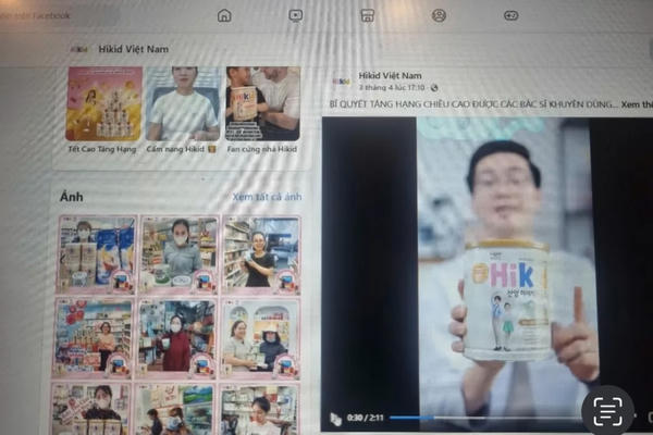Sốc với quảng cáo sản phẩm Hikid: 100g bằng 20 lít sữa!
