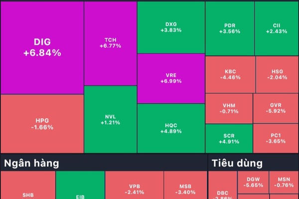 Thanh khoản kỷ lục trên 43.000 tỷ đồng, VNIndex nhuộm sắc đỏ
