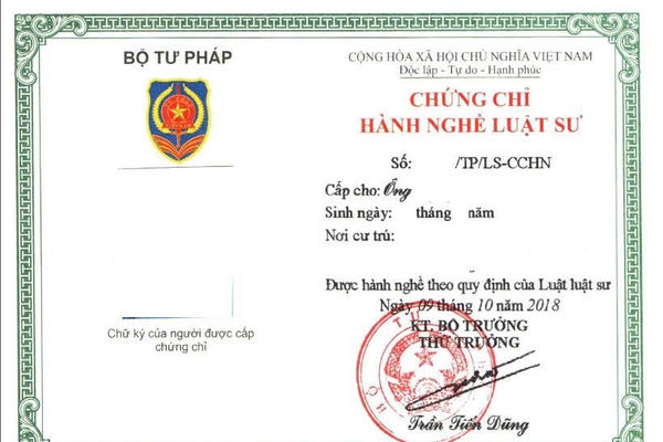 Băn khoăn về quy định Chủ tịch UBND tỉnh có thẩm quyền cấp, thu hồi và cấp lại Chứng chỉ hành nghề luật sư