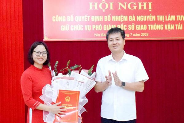Bà Nguyễn Thị Lâm Tuyết làm Phó Giám đốc Sở Giao thông vận tải tỉnh Yên Bái