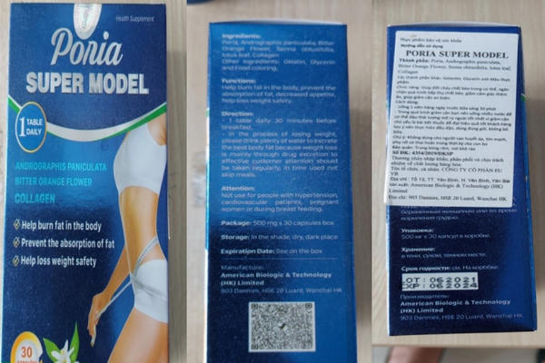 Cục An toàn thực phẩm cảnh báo sản phẩm giúp giảm cân có chứa chất cấm Sibutramine
