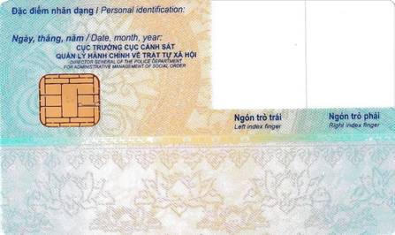 Mẫu thẻ Căn cước công dân gắn chíp điện tử