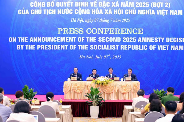 Công bố Quyết định của Chủ tịch nước về đặc xá dịp Quốc khánh 2/9