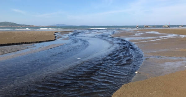 Bãi tắm Quỳnh Lập bị “bức tử” vì dòng nước thải đen ngòm bốc mùi hôi thối nồng nặc Bãi tắm Quỳnh Lập bị “bức tử” vì dòng nước thải đen ngòm bốc mùi hôi thối nồng nặc