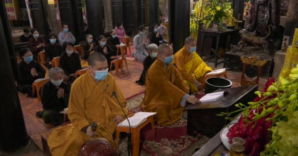 Chùa Phúc Khánh (Hà Nội) tổ chức lễ Vu Lan trực tuyến