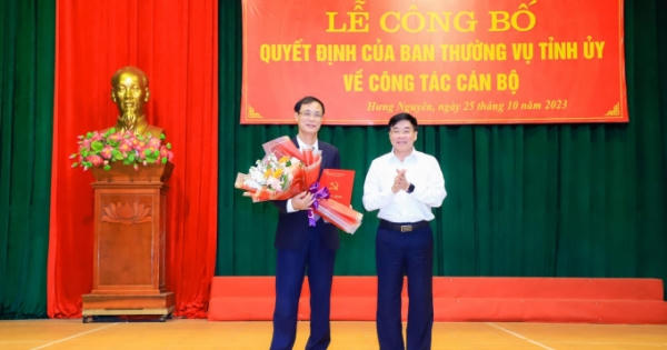 Giám đốc sở Xây dựng Nghệ An giữ chức Bí thư Huyện ủy Hưng Nguyên
