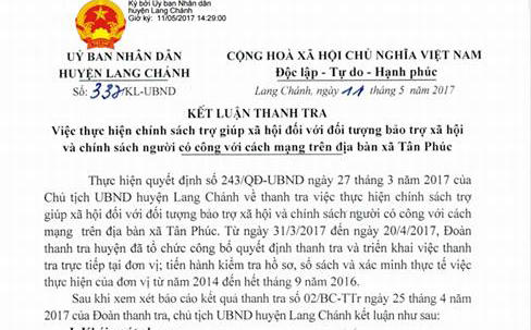 Thanh Hóa: Người chết vẫn được lập danh sách khống hưởng chế độ