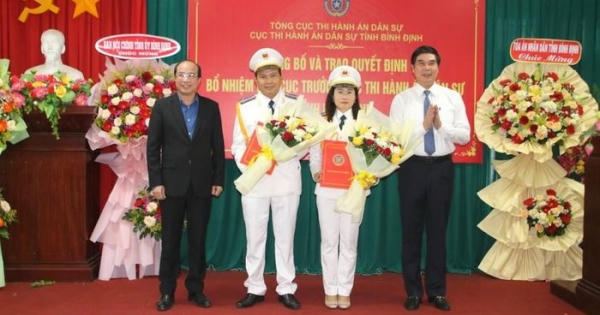 Bổ nhiệm 2 Phó Cục trưởng Cục THADS tỉnh Bình Định