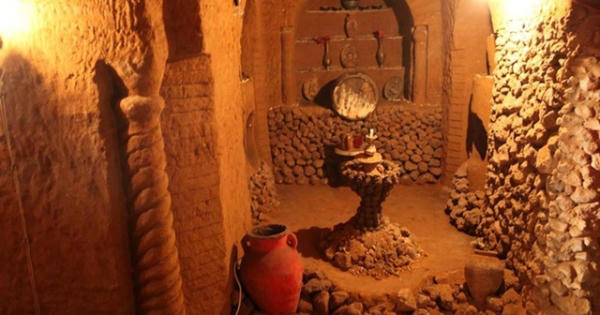 Biến hầm chứa khoai tây thành kiệt tác dưới lòng đất