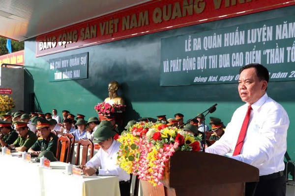 Bộ CHQS Đồng Nai ra quân huấn luyện và phát động thi đua 79 ngày “Thần tốc-quyết thắng"